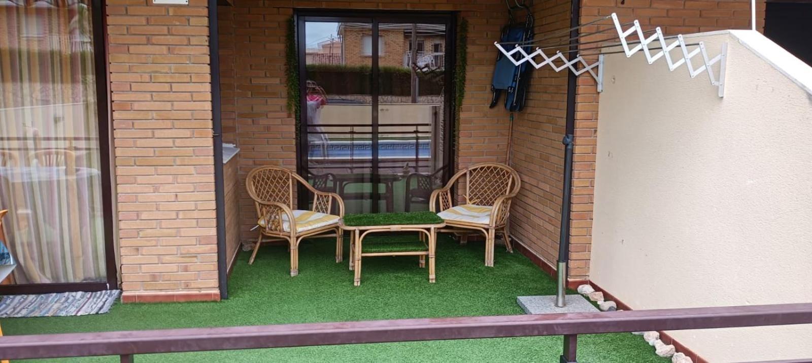 Apartamento Con Terraza Y Acceso Directo A La Piscina Y A 50 M De La Playa ミアミ・プラトーヤ エクステリア 写真
