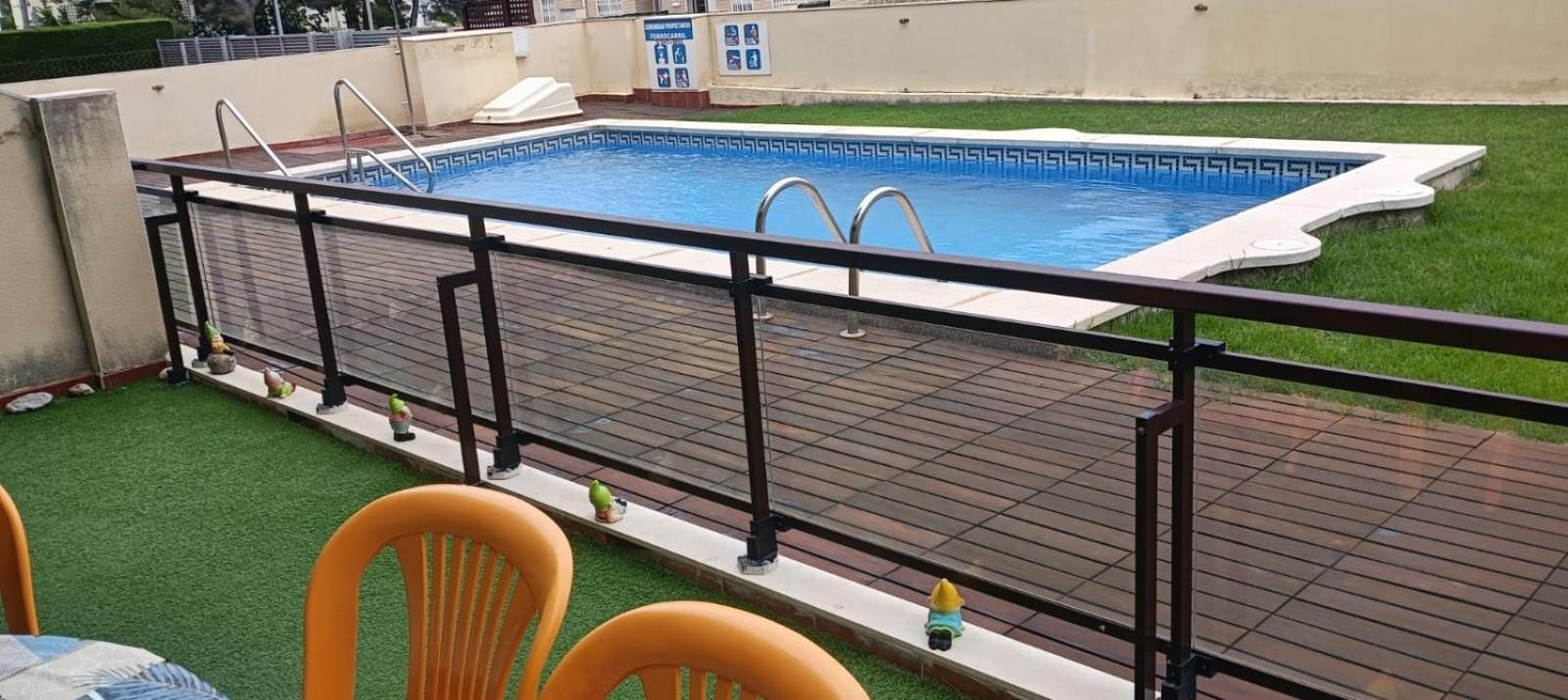 Apartamento Con Terraza Y Acceso Directo A La Piscina Y A 50 M De La Playa ミアミ・プラトーヤ エクステリア 写真